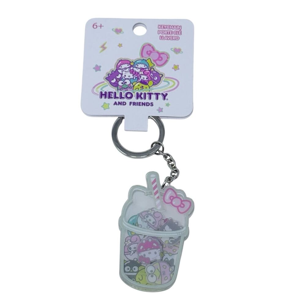 Sanrio Hello Kitty And Friends Boba Cup Shaker Keychain By Loungefly Kawaii Kpop
